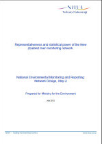 cover for representativenes statistical power new zealand river monitoring network