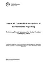 use of nz garden bird survey cover