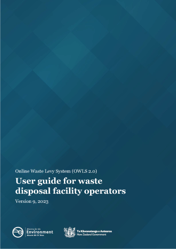 OWLS2.0 User Guide for Waste Disposal Facility Operators V9cover