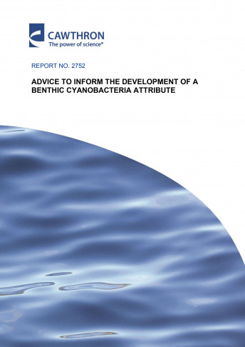 development of benthic cyanobacteria attribute cover