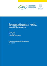 Consumer willingness to pay for environmental attributes report cover thumbnail