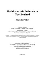 Cover from Health and Air Pollution in NZ 2007 Report thumbnail