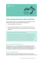FS22 Limit setting and action plans factsheet final cover