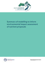 Thumbnail Cover for summary of modelling to inform environmental impact assessment of nutrients proposals