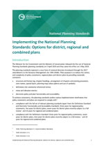 cover implementing national planning standards options for district regional combined plans THUMBNAIL