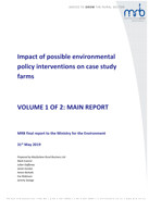impact of possible environmental policy interventions on case study farms cover web