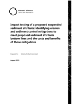 impact testing of proposed sediment attribute cover web