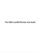 landfill review and audit mar03