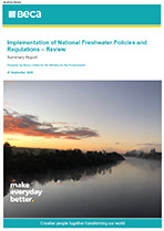 national Freshwater Policies Regulations 0