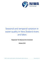 seasonal and temporal variation in water quality in nz rivers and lakes cover web