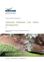 sediment attributes and urban development analysis of water quality effects thumbnail